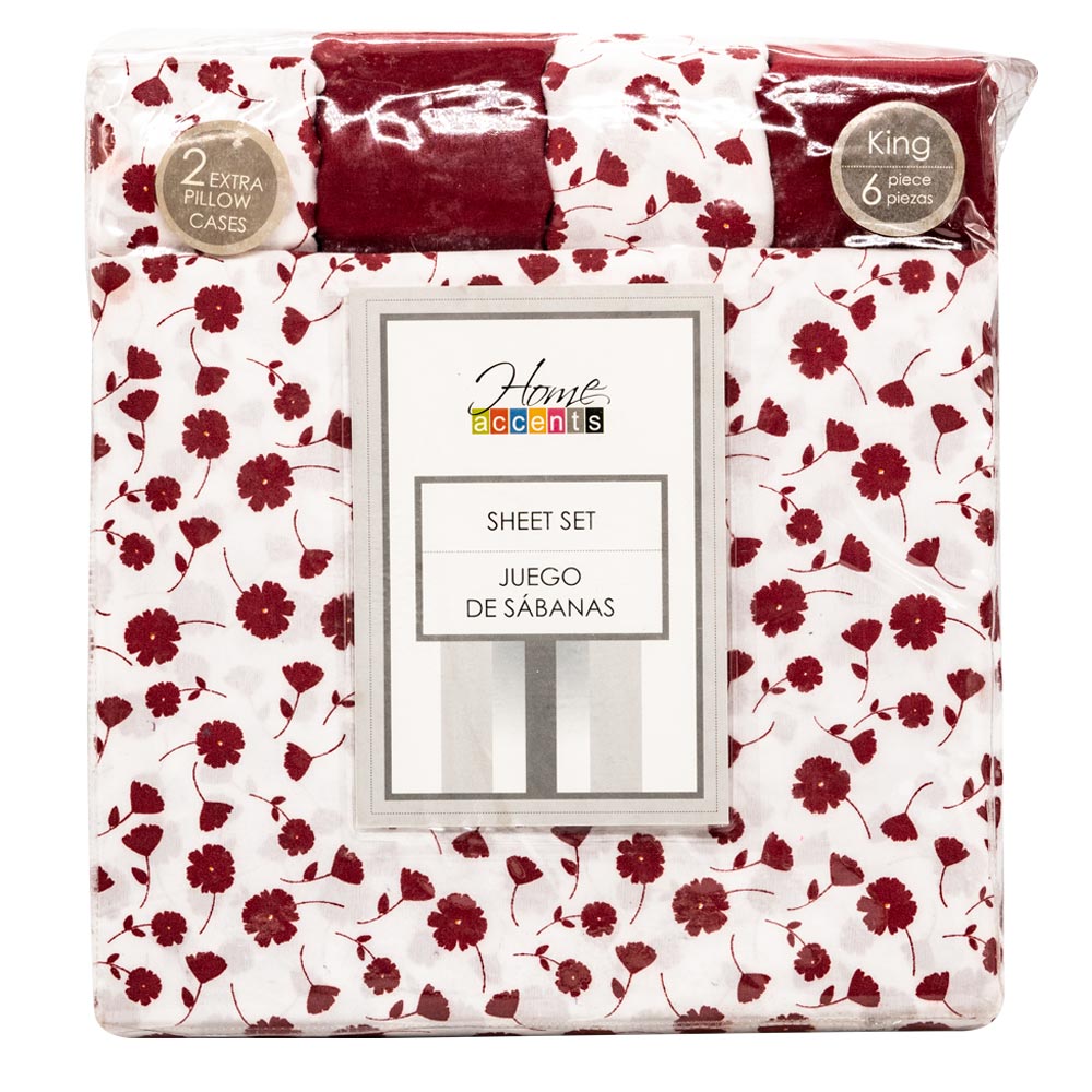 Sabana Home Accents Set de 6 Piezas - KING