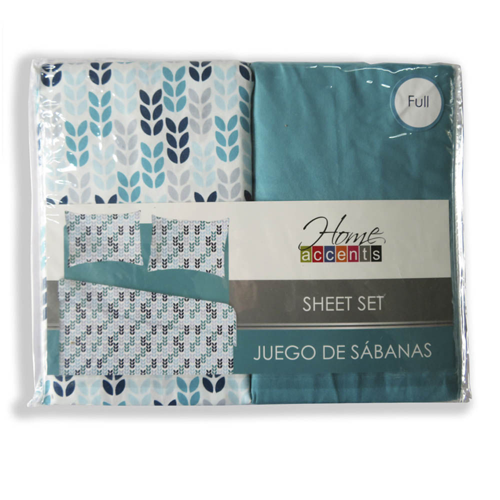 Sabana Florence Home Accents Set de 4 Piezas - FULL