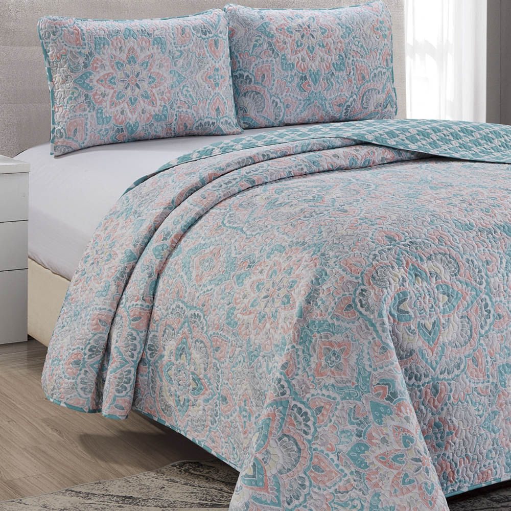 Sobrecama Home Accents Set de 3 Piezas - FULL - QUEEN