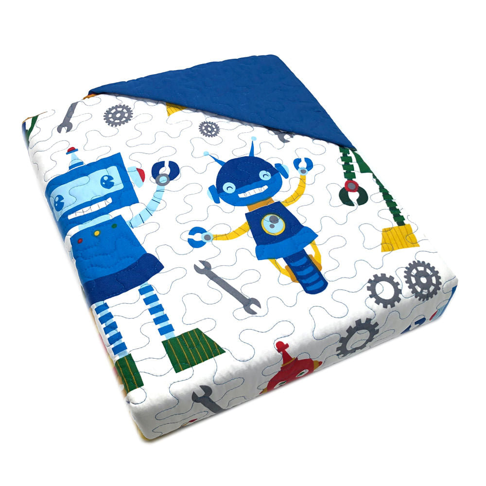 Sobrecama Home Accents Robot Twin 2 Piezas