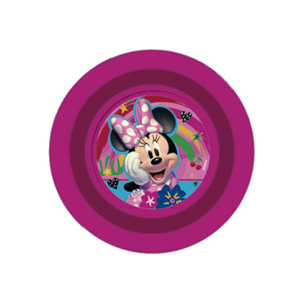 Plato Hondo Plástico Minnie