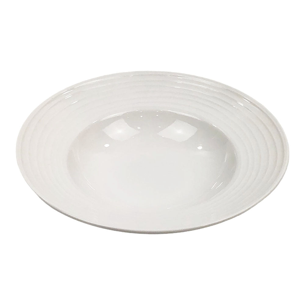 Plato Hondo Soho de Ceramica 8.75" - Blanco