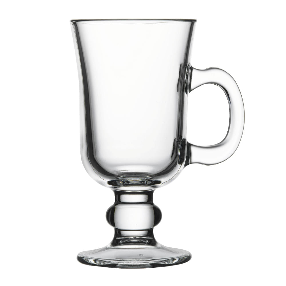 Copas Para Café Pasabahce Iris Irish de Vidrio 8 oz 2 Piezas