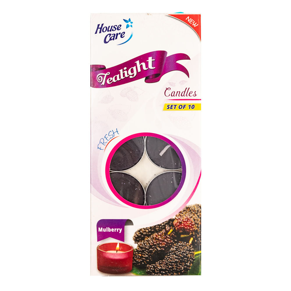 Velas House Care Tealight Con Aroma a Mora 10 Piezas