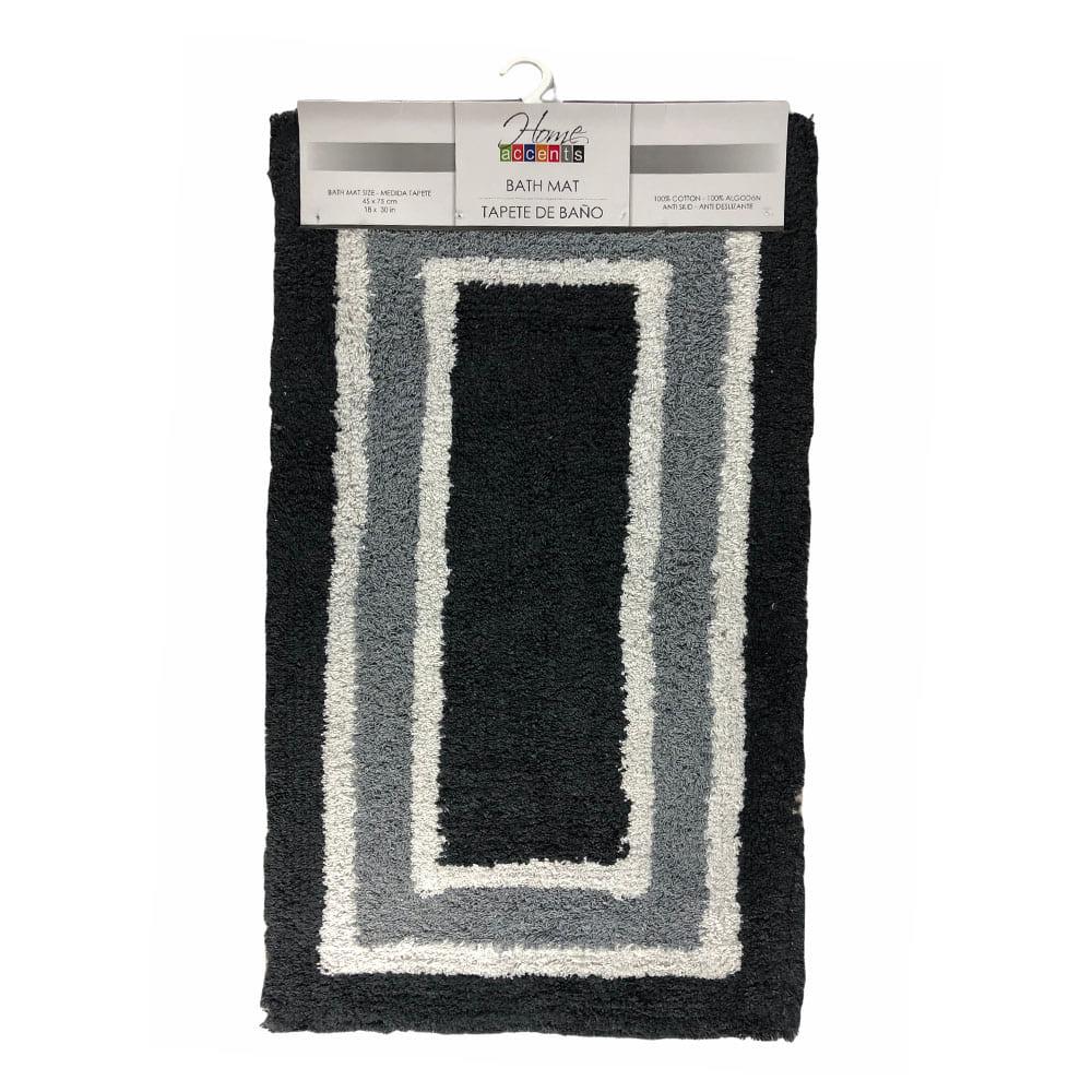 Alfombra de Baño Home Accents 45 cm x 75 cm - Gris Oscuro