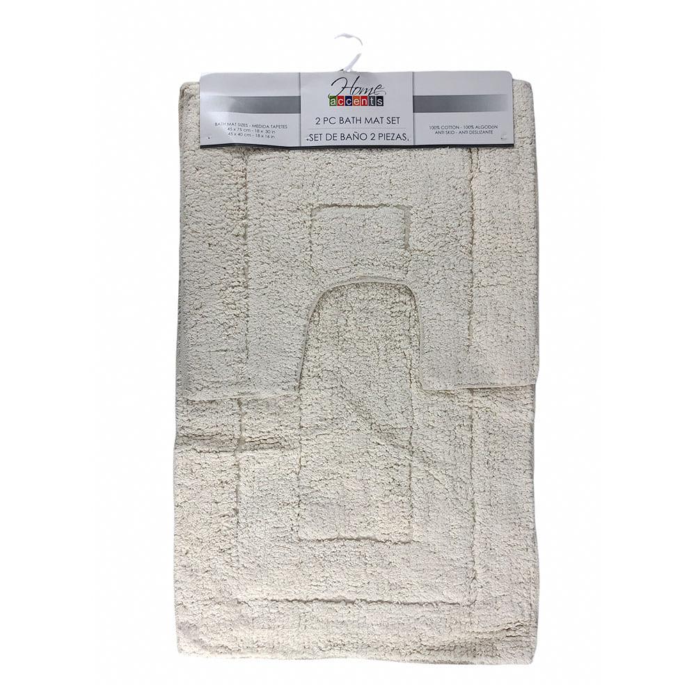 Alfombra de Baño Home Accents Set de 2 Piezas - Marfil