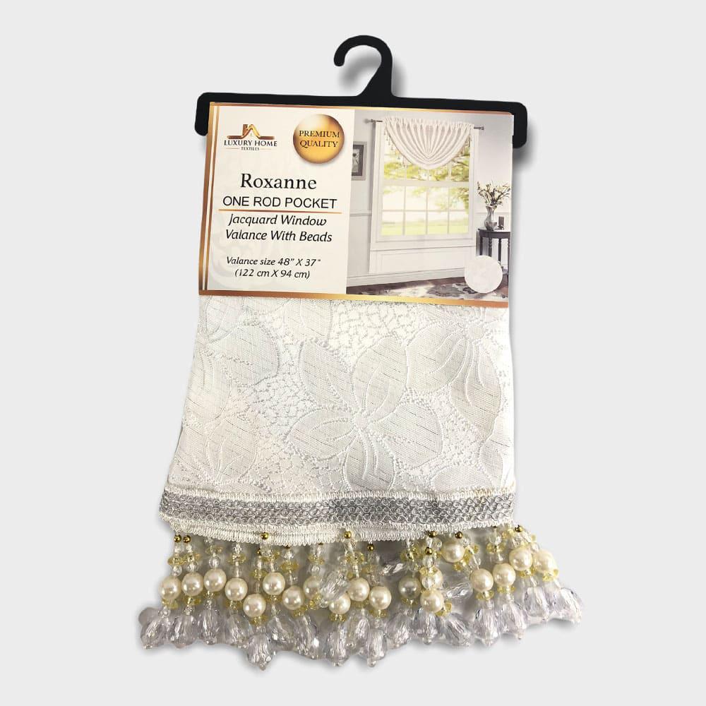 Cenefa Roxanne Luxury 48'' x 37'' - Blanco