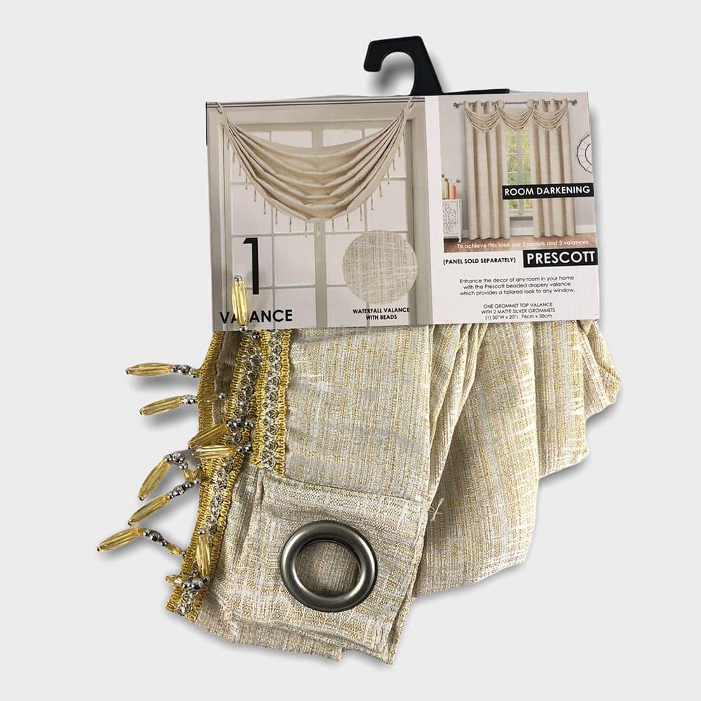 Cenefa Popular Bath Prescott de 30" x 20" - Dorado