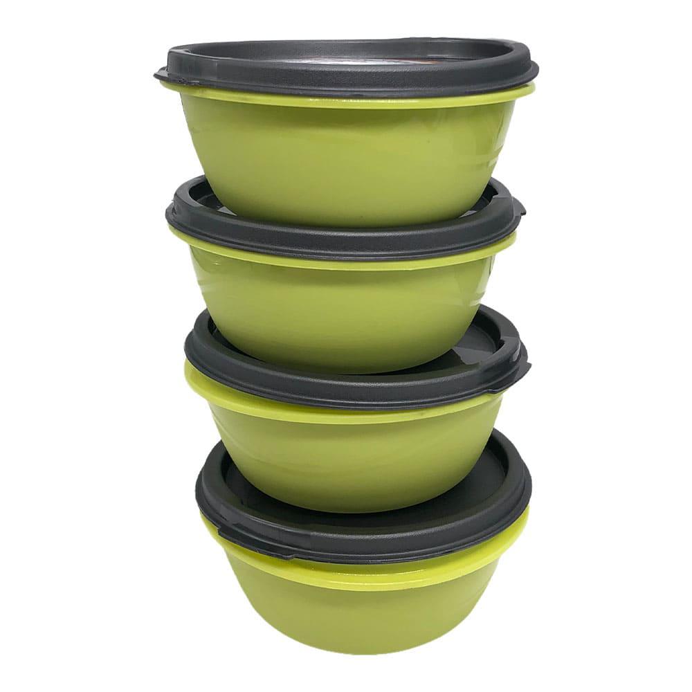 Envase Plástico Princeware de 296 ml Con Tapa 4 Piezas - Surtido