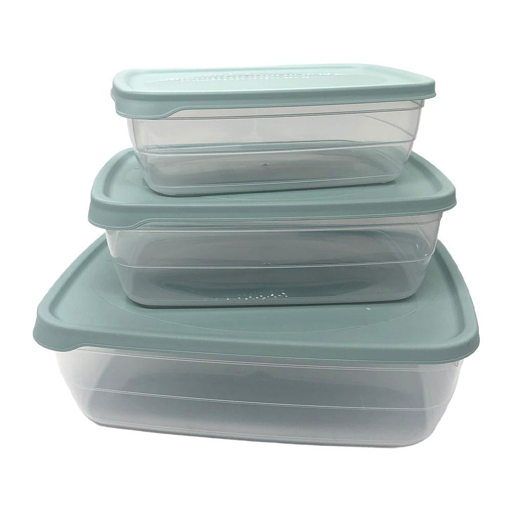 Set de Envases Plásticos Hobby Life Rectangular 3 Piezas