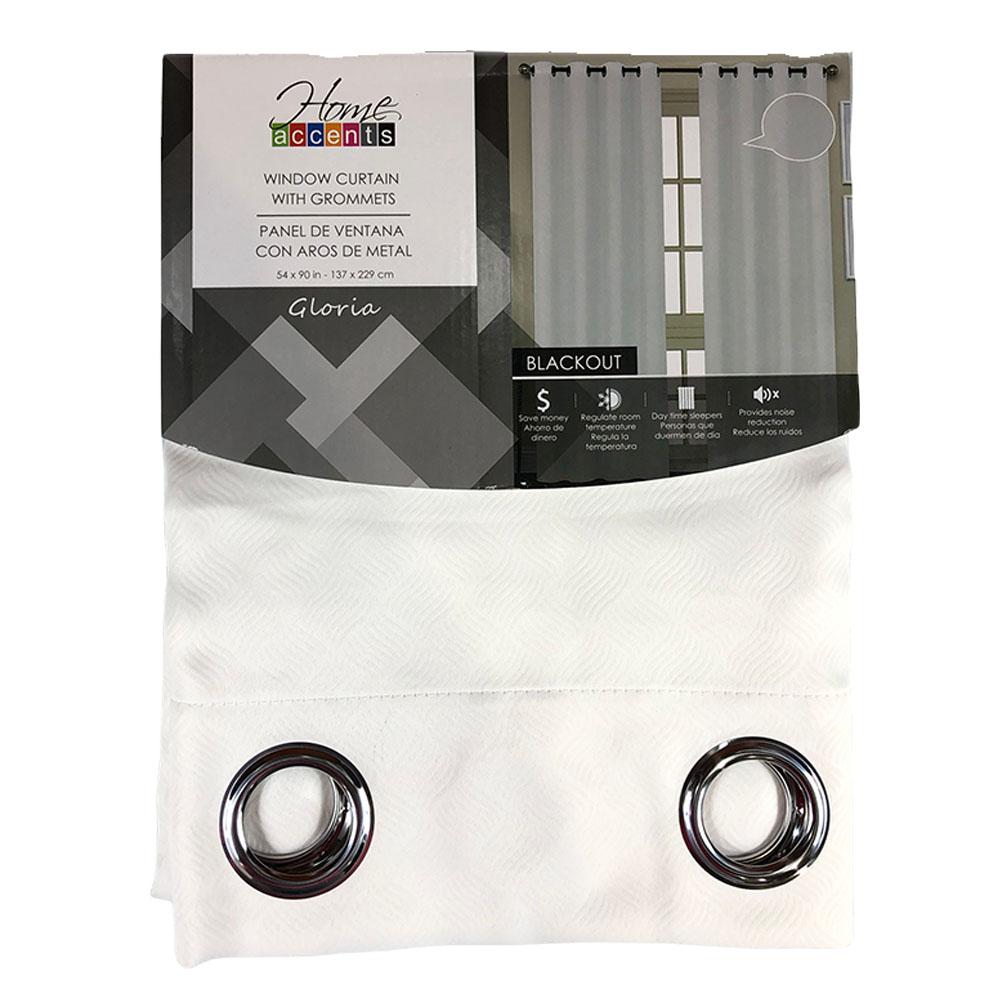 Cortina Home Accents Gloria Blackout Con Aros de 54" x 84"