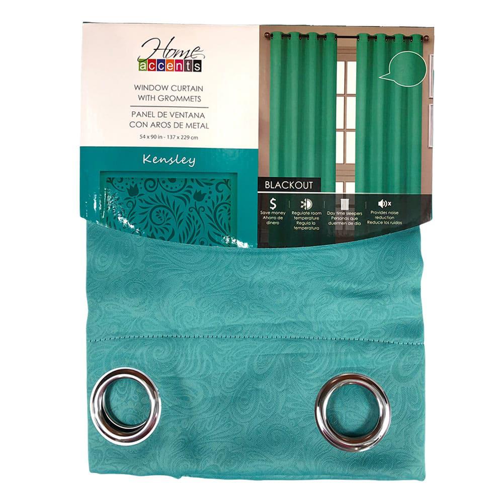 Cortina Home Accents Kensley Blackout de 55'' x 90'' - Turquesa