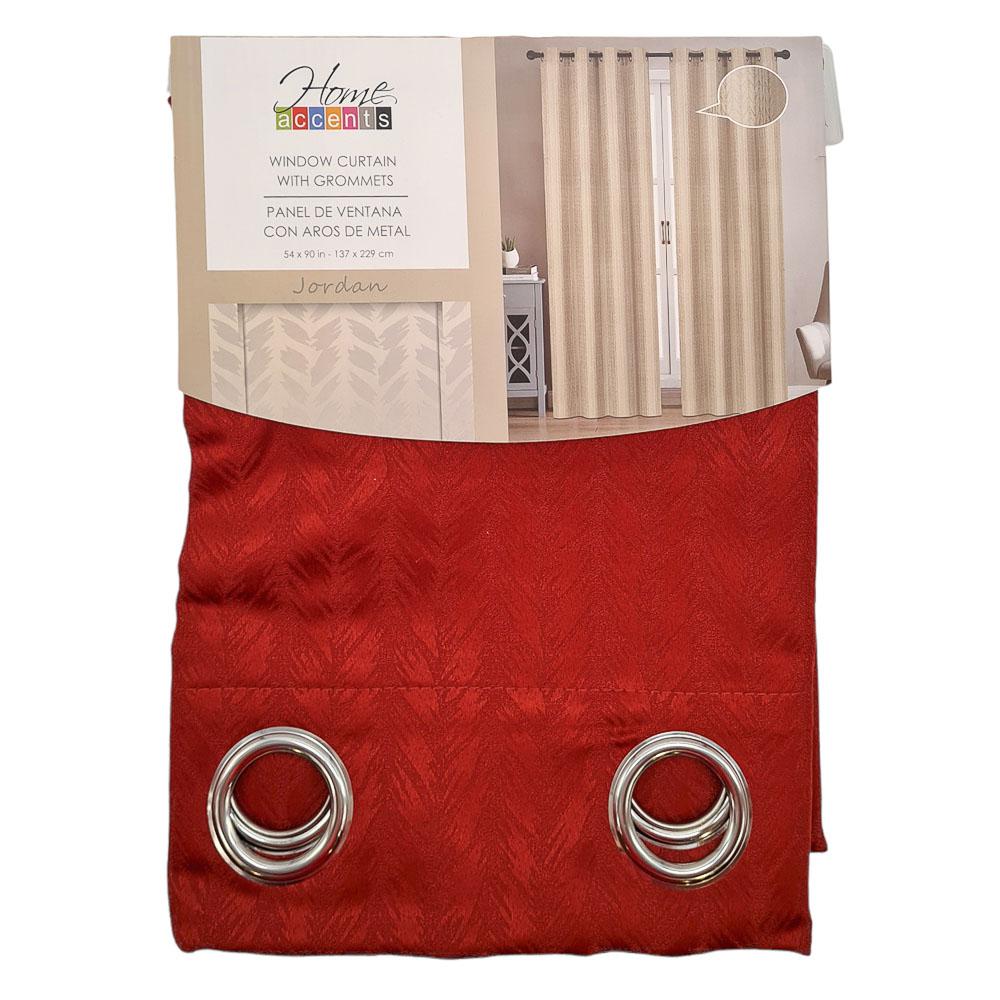 Cortina Home Accents Jordan Blackout 54" x 90" - Rojo Oscuro