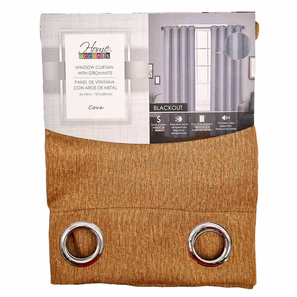 Cortina Home Accents Blackout Con Aros 54" x 90" - Dorado