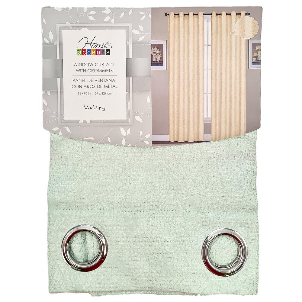 Cortina Home Accents Con Aros 54" x 90" - Verde Claro