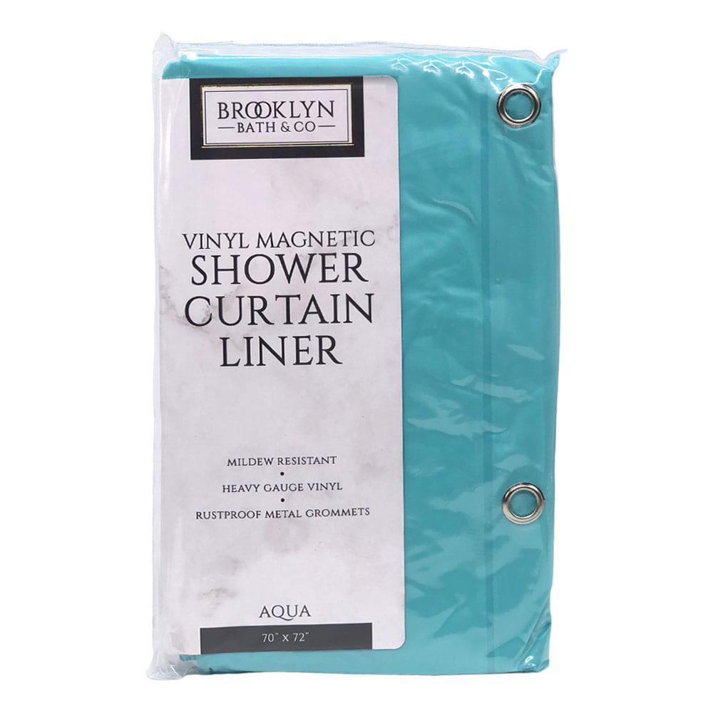 Cortina de Baño Home Expressions Plástica de 70" x 72" - Aguamarina Claro