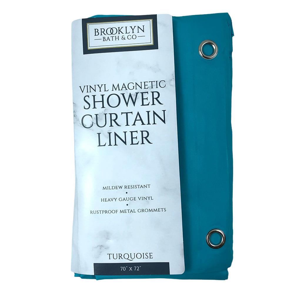 Cortina de Baño Home Expressions Plástica de 70" x 72" - Turquesa