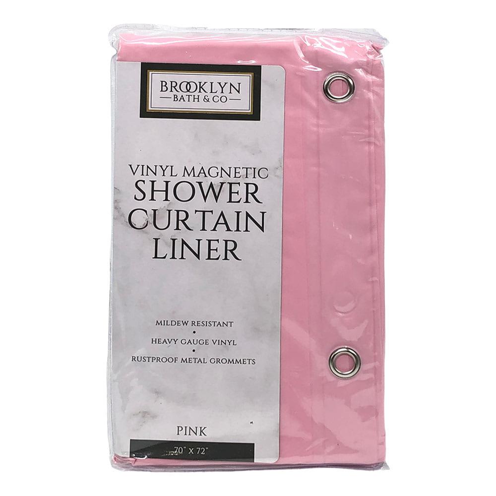 Cortina de Baño Home Expressions Plástica de 70" x 72" - Rosa