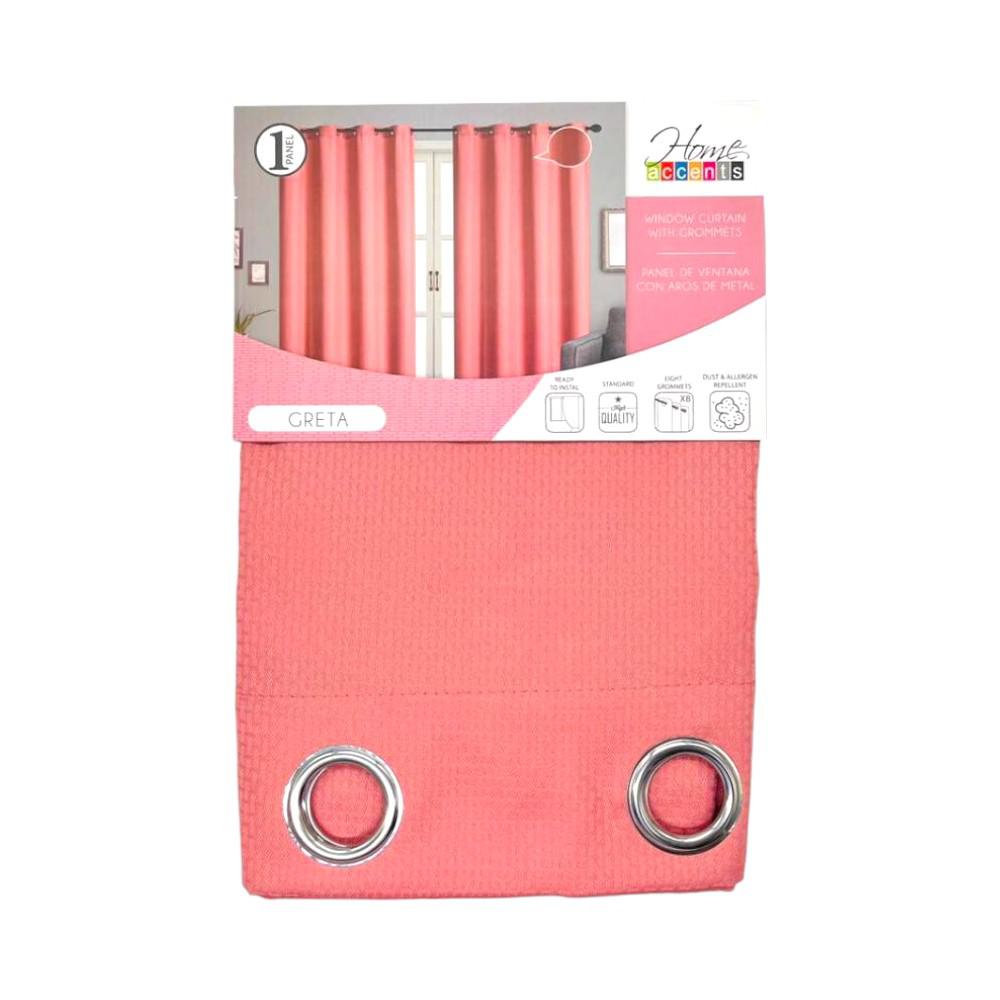 Cortina Greta Home Accents 55 X 84" Con Aros - Rosa