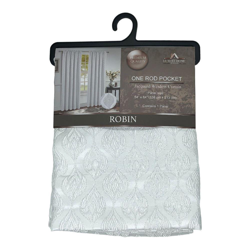 Cortina Robin Luxury Con Rod Pocket 54" x 84" - Plateado