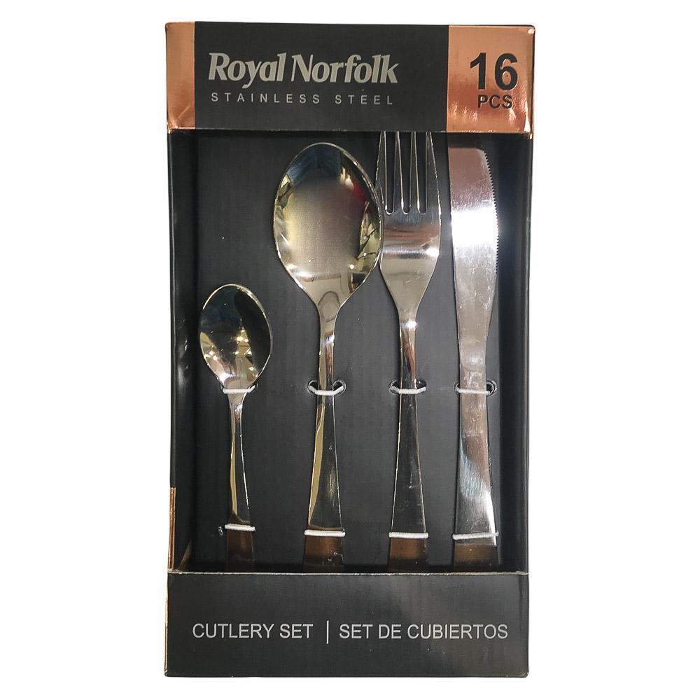 Juegos de Cubiertos Royal Norfolk de 16 Piezas