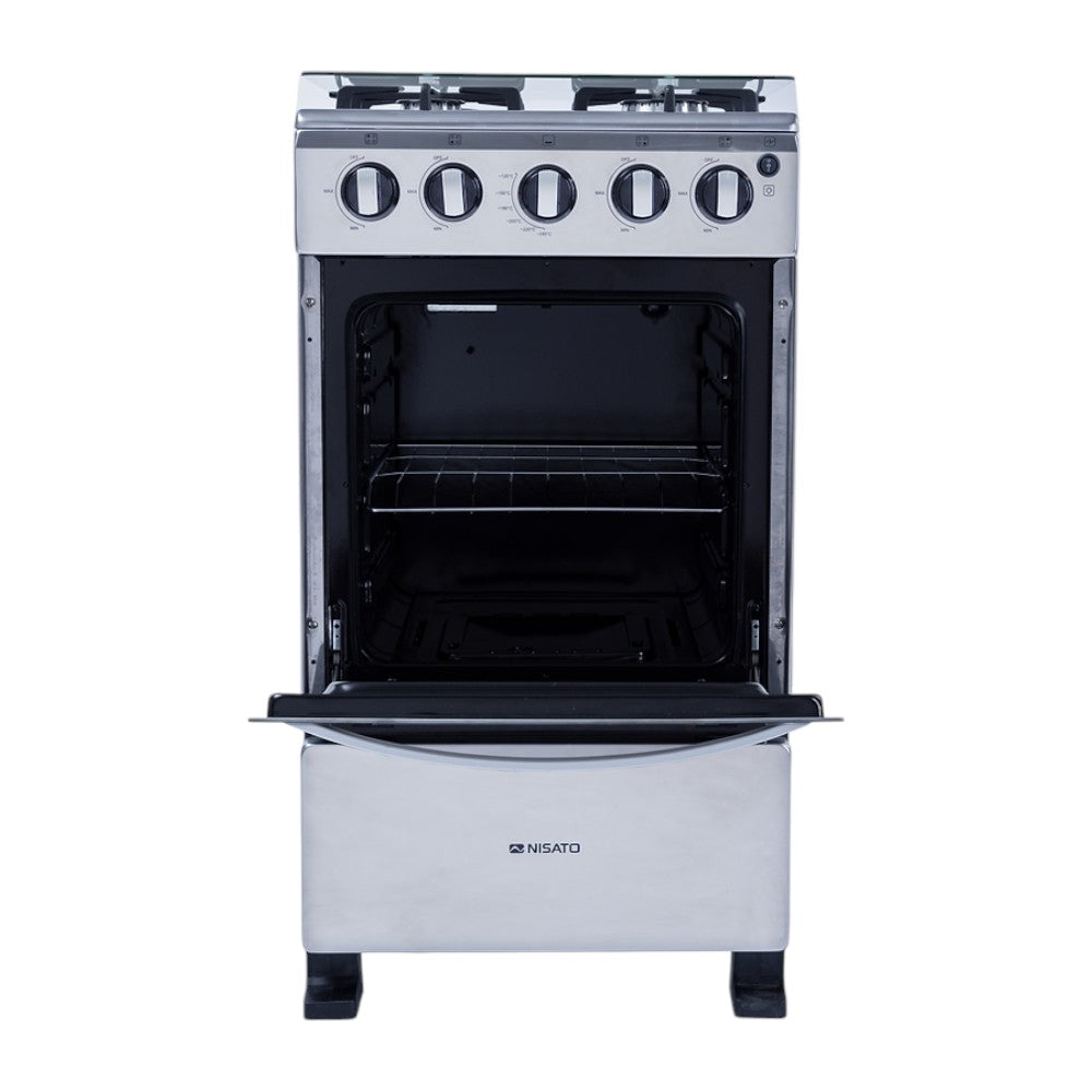 Estufa Nisato de 20" / 4 Quemadores / Acero Inoxidable
