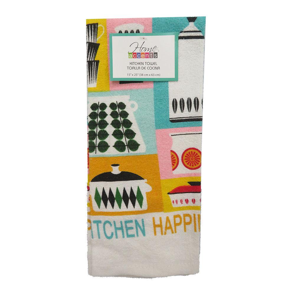Toalla de Cocina Home Accents Kitchen Happiness