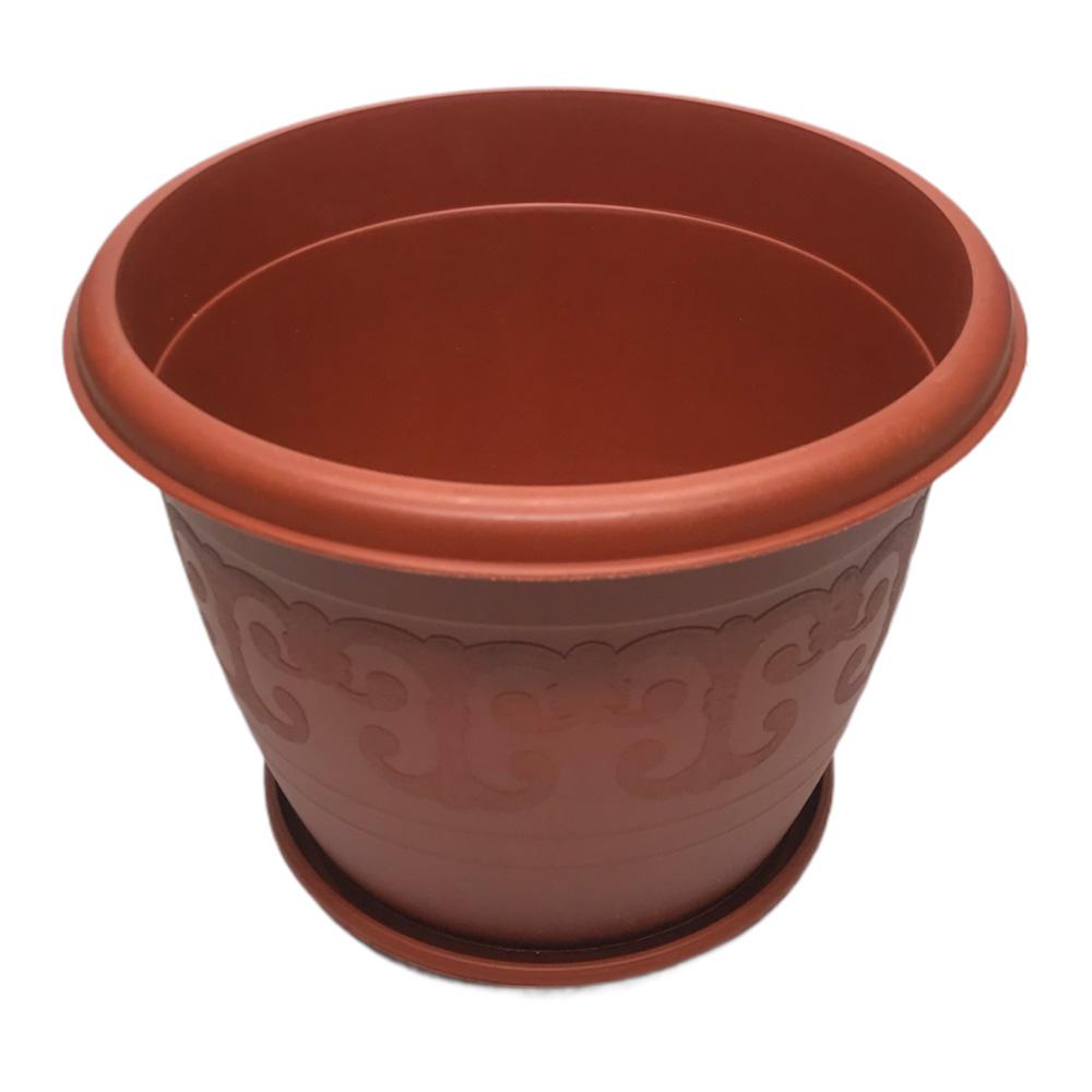 Macetero Home Plástico Redondo de 9" x 10"