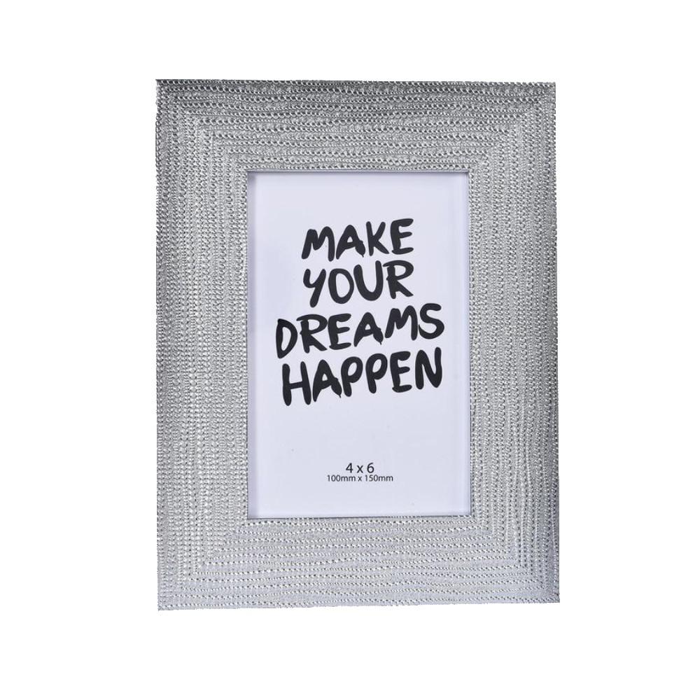 Portarretrato Concepts 4"X6" Con Marco de Plástico Plateado