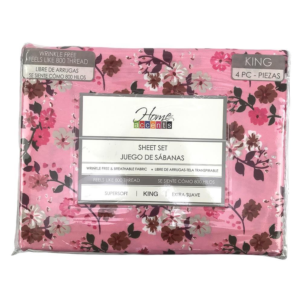 Sábana Home Accents Estampada - King