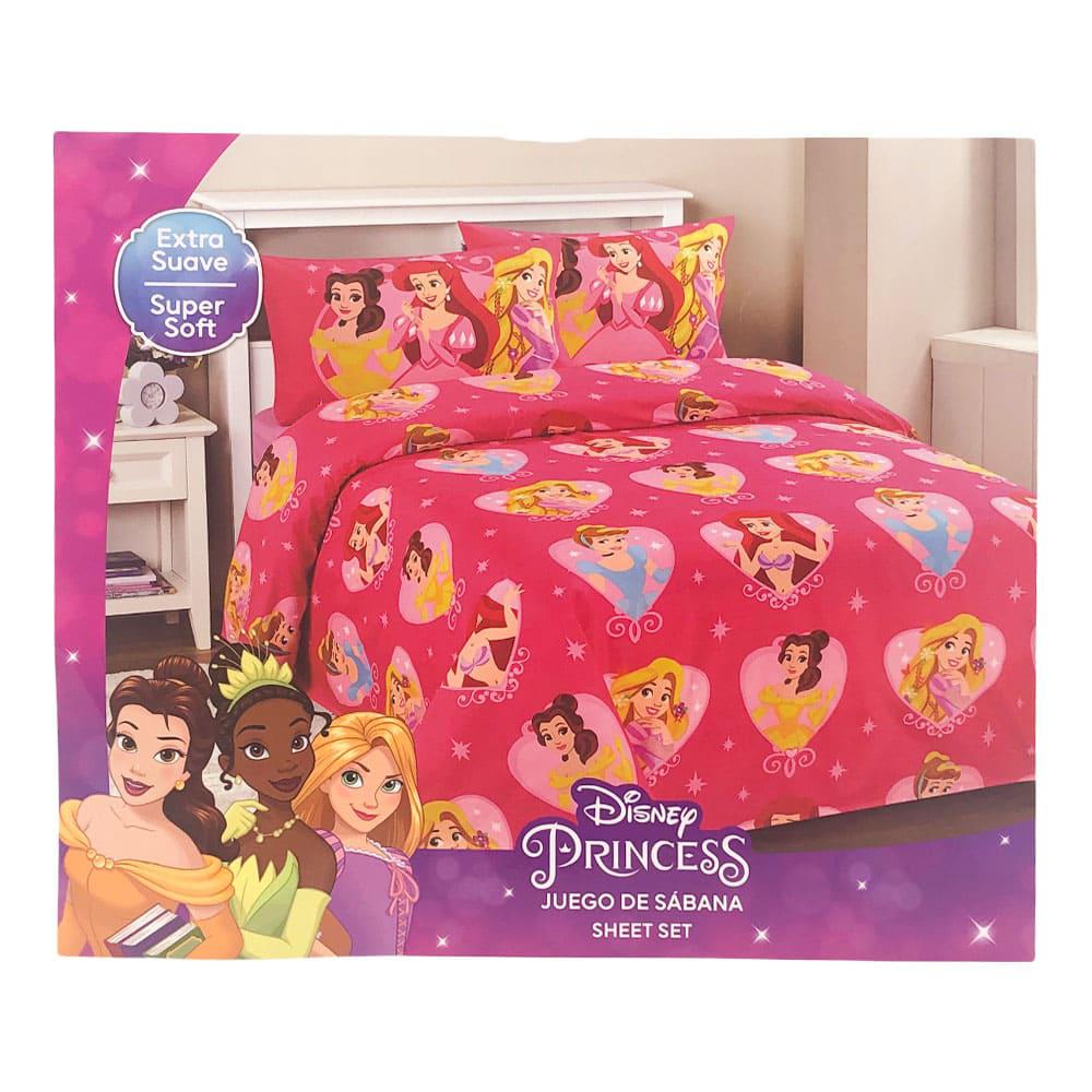 Juego de Sábana Disney Princesas Infantil - Twin