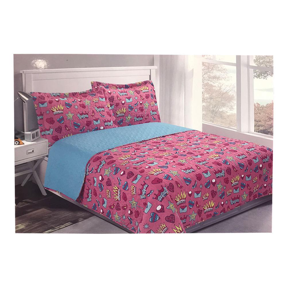 Sobrecama Home Accents Style Princess 2Pz Estam - Full