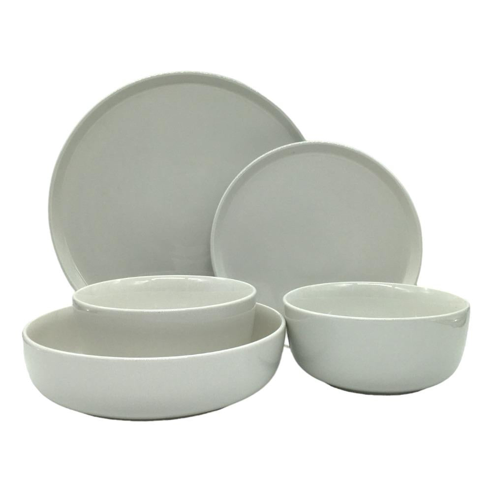 Vajilla De Cerámica Gibson De 16 Piezas Blanco