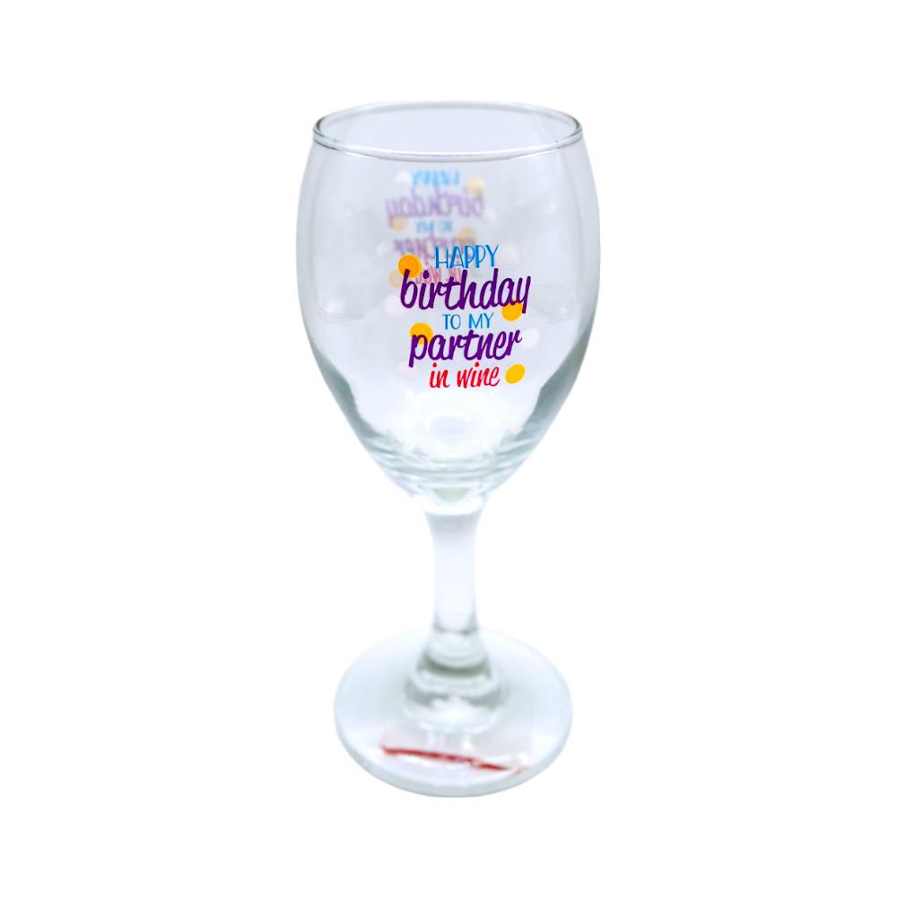 Copa de Vino Cristar 10 Oz Sublimada Partner In Wine