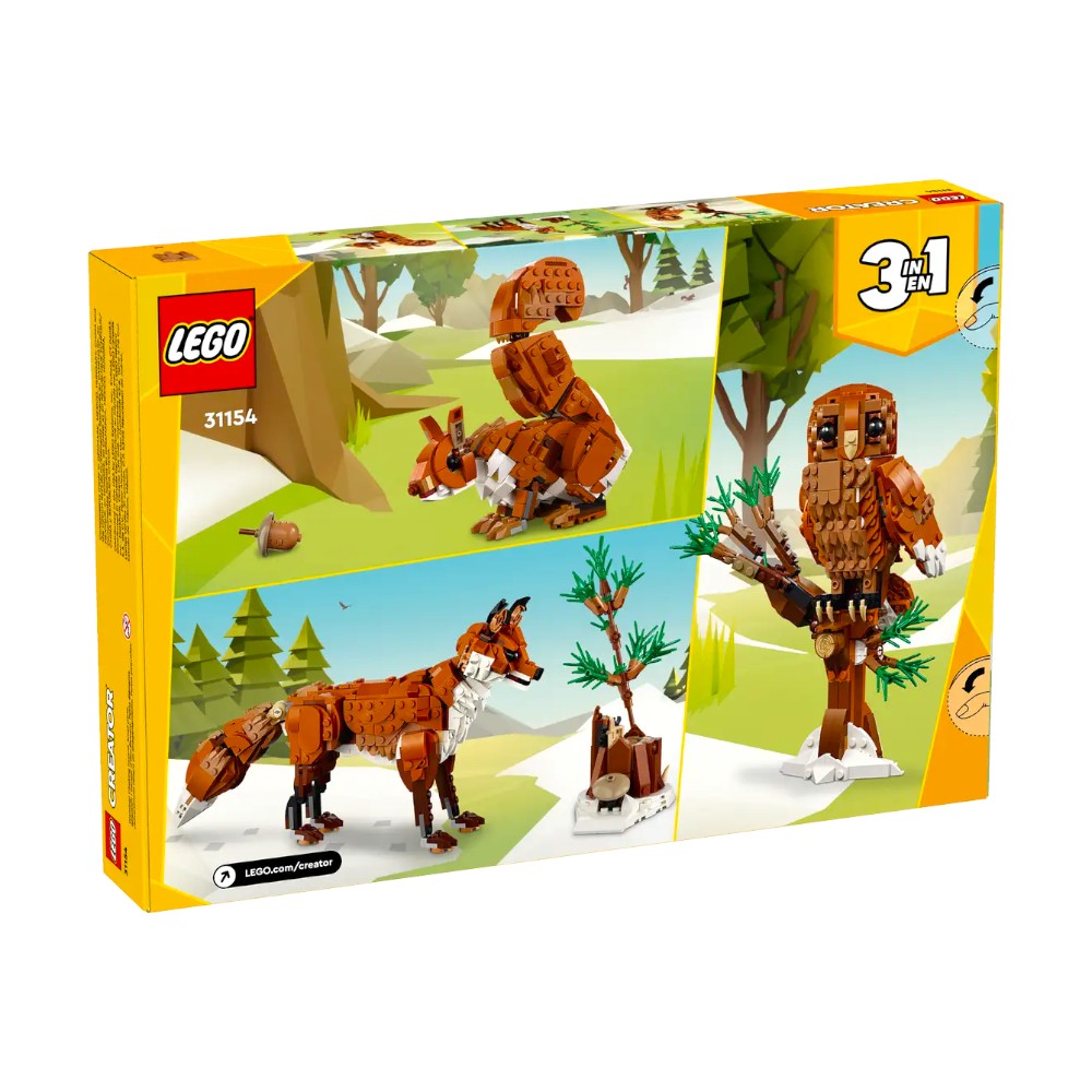 Bloques LEGO Creator Animales del Bosque