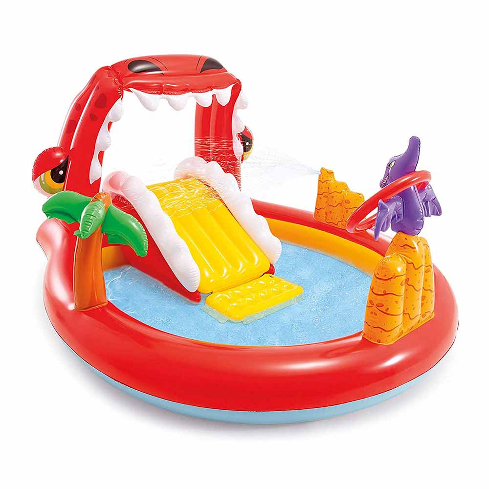Piscina Centro de Juego Intex Dinosaurio 196 cm x 170 cm x 107 cm
