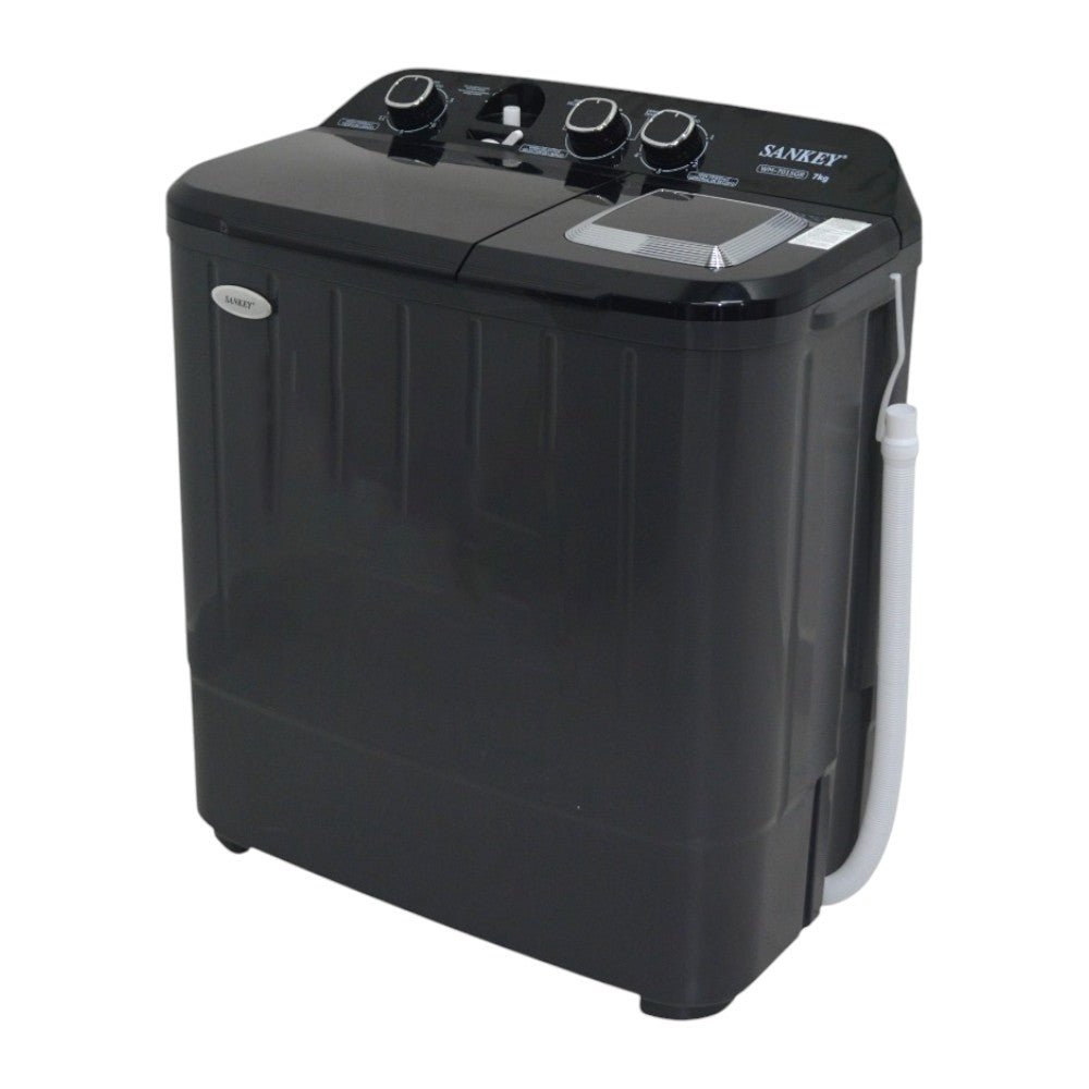 Lavadora Semi - Automática Sankey 7Kg / Negra / Doble Tina - Sankey - Titan.com.pa - 7453118901180