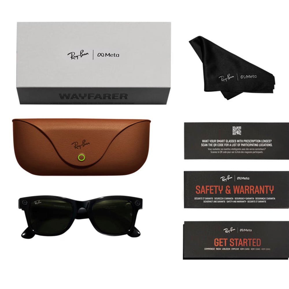 Lentes Inteligentes Ray - Ban | Meta Wayfarer | Negro – Verde - Ray Ban - Titan.com.pa - 8056597988377