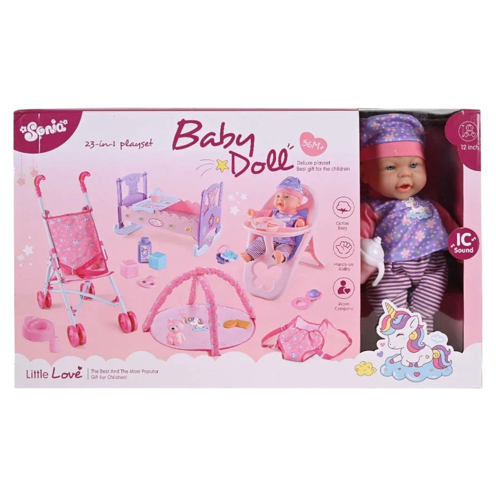 Muñeca Bebé con Accesorios Coche - Silla - Cama / Surtido - Kinghongda - Titan.com.pa - 2100000486885