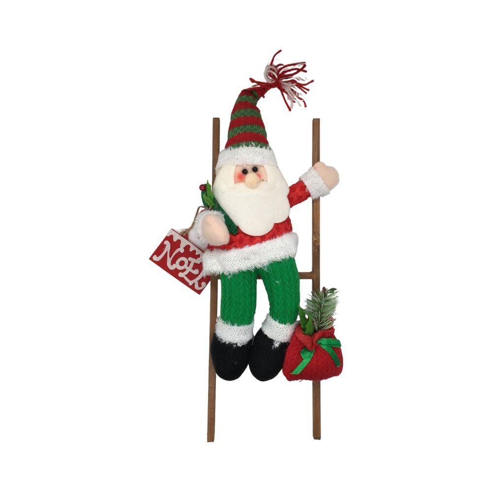 Peluche Con Escalera 36 Cm Santa Miro Christmas