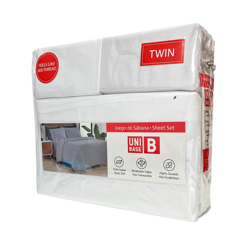 Sábana Twin Set 4 Piezas Lisa Unibase / Surtida - Unibase - Titan.com.pa - 2100001097660