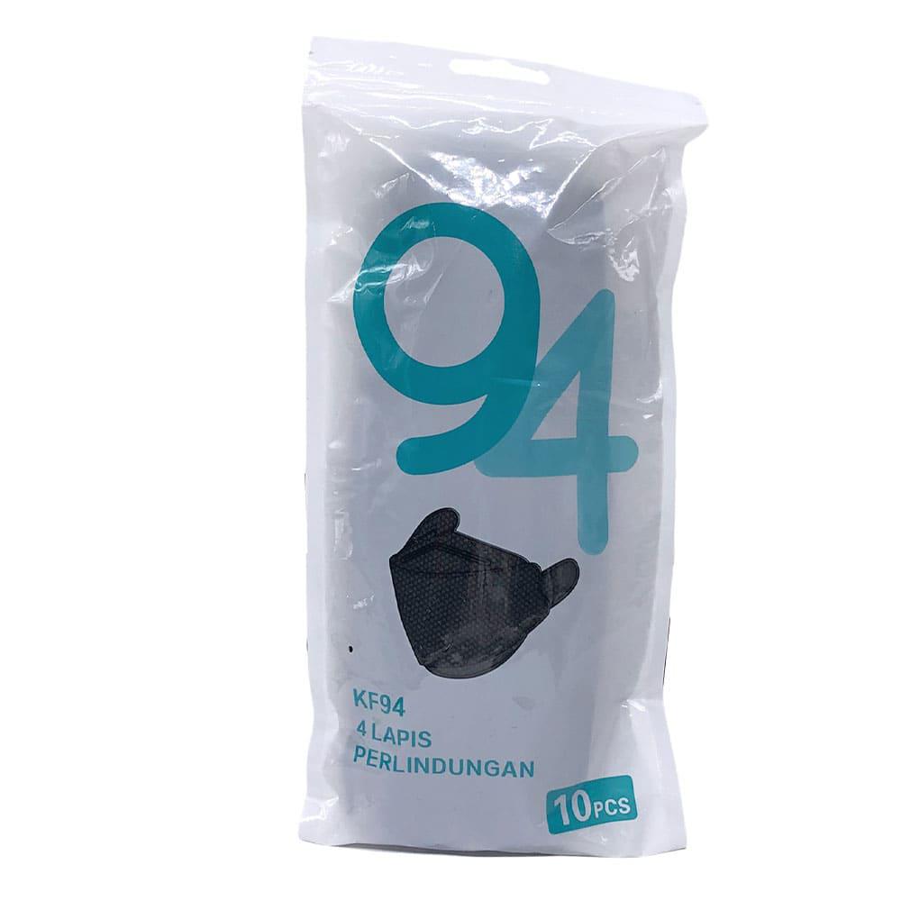 Mascarilla Desechable KF94 Negro 10 Piezas