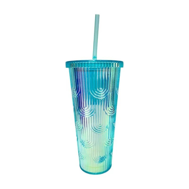 Vaso Acrílico Diamond Home de 710Ml / Tapa Y Carrizo/Surtido - Diamond Home - Titan.com.pa - 2150109787192