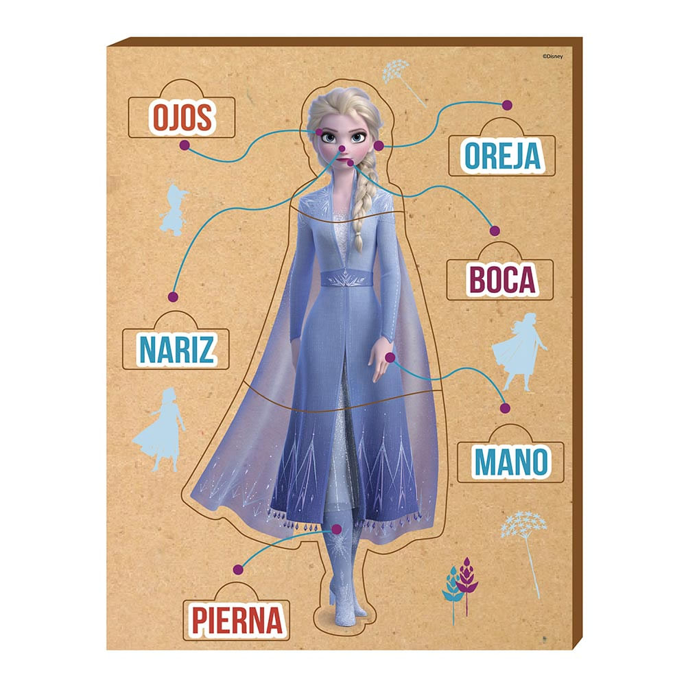 Rompecabezas Frozen Partes Del Cuerpo