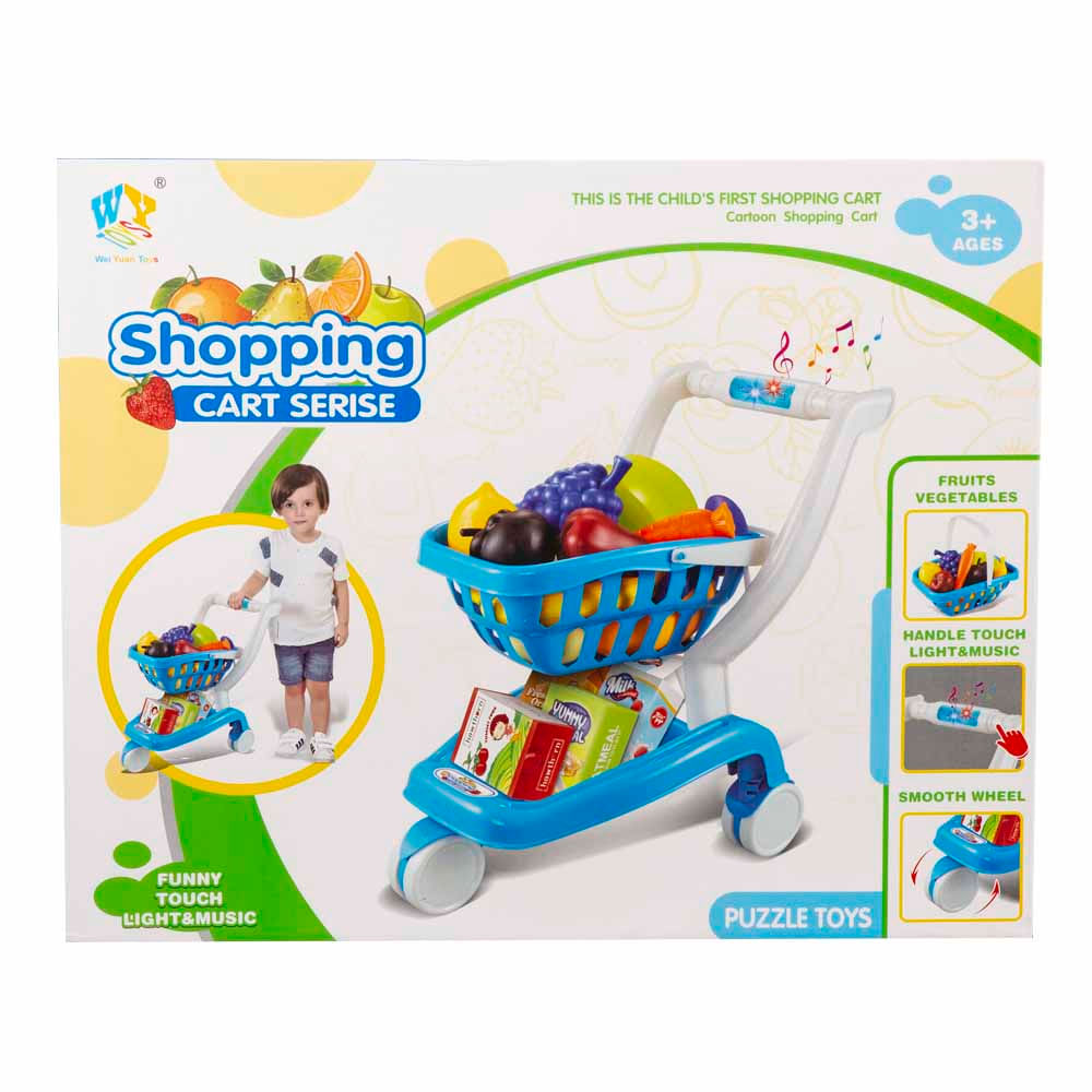 Carrito de Mercado Azul