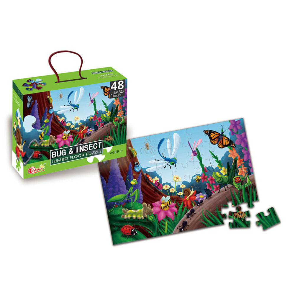 Rompecabezas 48 Piezas Insectos Fun Top