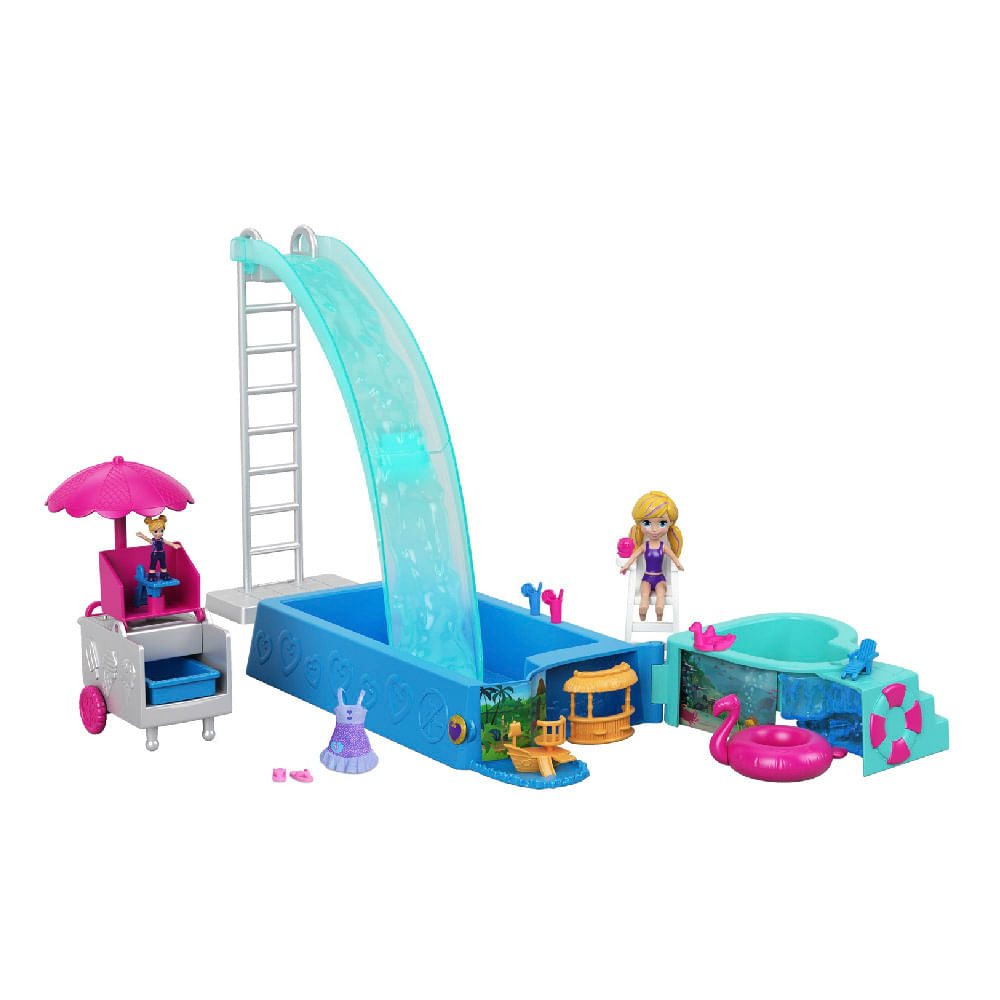 Muñeca Polly Pocket Piscina de Sorpresas Ocultas