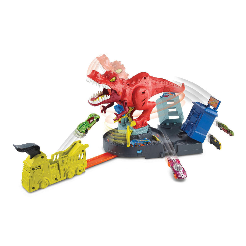 Pista De Carros Hot Wheels T-Rex Demoledor