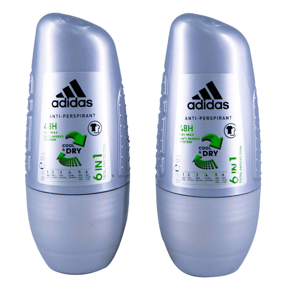 Desodorante Adidas Roll On Cool & Dry Men 2 Unidades