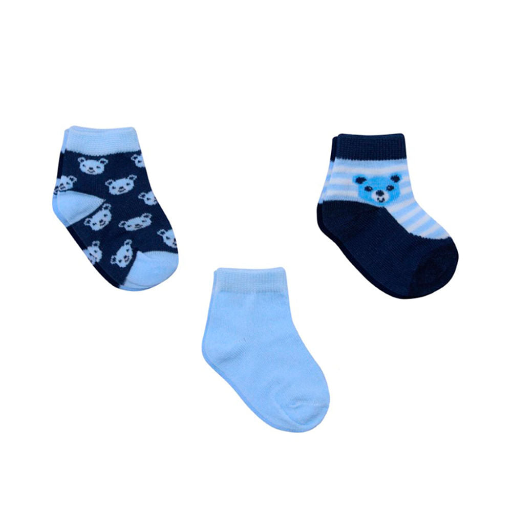 Medias Euro Baby Para Bebé Niño 6 - 12 Meses 3 Piezas